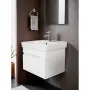 Фото Комплект Тумба Loranto Mari NEW 600х420х490 подвесная, с раковиной Сканди 60, белый (CS00105327)