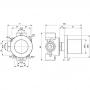 Фото Ideal Standard Joy Neo Переключатель потоков, 3/4 (внешняя часть), без A2391NU, цвет: PVD Magnetic Grey