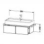 Фото Duravit VA База под раковину 298x984x431, 1 выдв.ящик, цвет орех натуральный