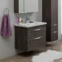 Фото Тумба с раковиной Aquanet Эвора 80 дуб антик (183002+00182324)