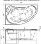 Фото Акриловая ванна Aquanet Capri 170x110 L с каркасом 00205345