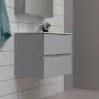 Фото Тумба с раковиной Aquanet Алвита new 60 подвесная, серый, с ящиками (00277512+812-60)