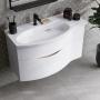 Фото Kerama Marazzi RV.100Lh\WHT.M Тумба Riva/Рива 100 см левая, белая матовая