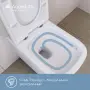 Фото Aqueduto MACIO Tornado Унитаз подвесной 520*370 безободковый, Tornado, сиденье с микролифтом, белый глянцевый