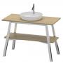 Фото Duravit Cape Cod Консоль 825x1120x570 мм деревянная напольная с 1 полкой, цвет Граб
