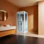 Фото Душевая кабина Loranto CS 126 L 90*100*235 левосторонняя, прозрачное стекло 6 мм., профиль белый (00054489)