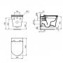 Фото Ideal Standard Blend Curve Сиденье SLIM для унитаза, с микролифтом, быстосъемное, для  T375101, T374901, T465501 , цвет: белый глянец