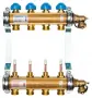 Фото Коллектор для теплого пола из латуни с расходомерами Watts HKV/T-4 4 вых.