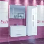 Фото Тумба под раковину СанТа Вегас 85 подвесная 2 ящика (226033)