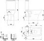 Фото Унитаз-компакт Gala Street Square 05120(70583)+05540(70590)+51322