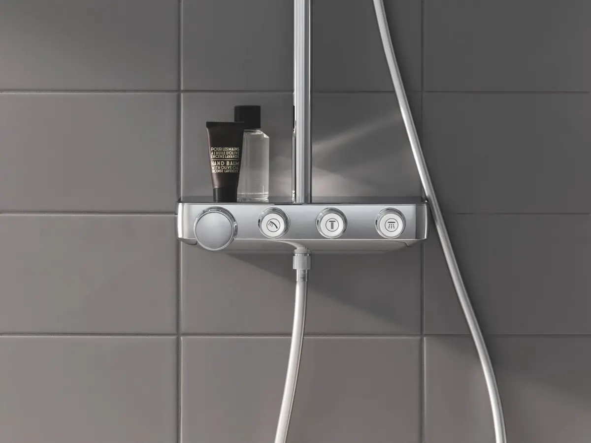 Фото 26508000 Euphoria SmartControl 310 DUO Cube Душевая система с термостатом, хром