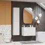 Фото Тумба под раковину Aquaton Сохо 75 подвесная, цвет белый глянцевый (1A258101AJ010)