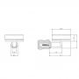Фото Gessi Emporio accessories Мыльница, подвесная, сатинированное стекло, цвет: Black XL