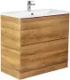 Фото Тумба с раковиной BelBagno Albano 80 напольная, rovere rustico (ALBANO-800-2C-PIA-RR+BB800/455-LV-MR-ALR)