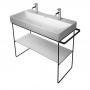 Фото Duravit DuraSquare Металлическая консоль подвесная 665х451 мм, для раковины 235360, Полотенцедержатель левый/правый, хром