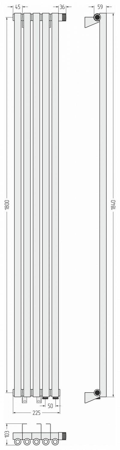 Фото ДР Сунержа Эстет-0 н/ж EU50 правый 1800х225 / 5 сек (Золото)