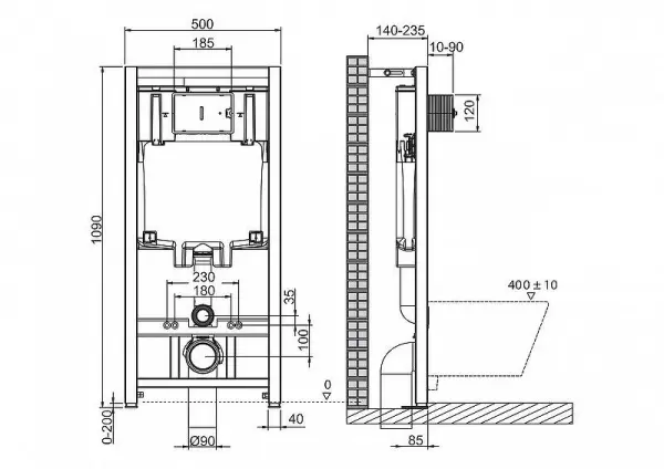 Фото Система инсталляции для унитазов BelBagno BB002-80