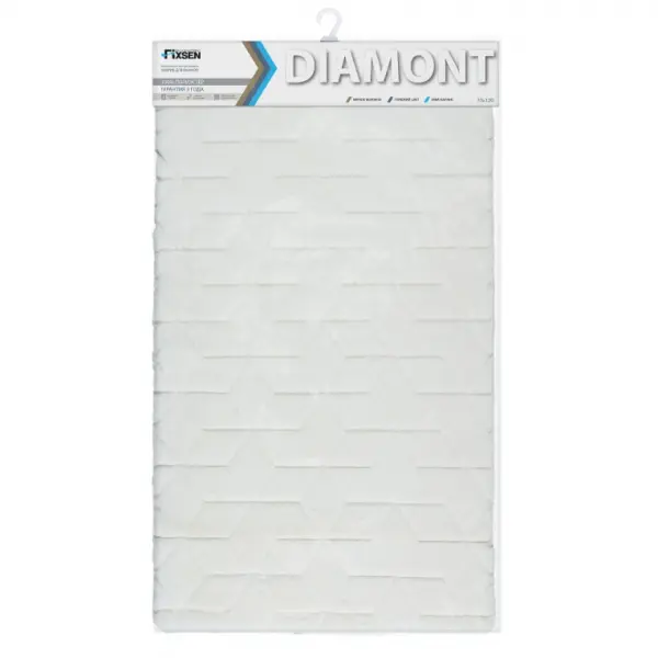 Фото Коврик для ванной 1-ый Fixsen DIAMONT, белый (FX-9050W)