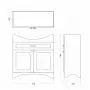 Фото Тумба напольная Sanita Luxe Classic 80-20 CLS8SLCW802412F1 графит