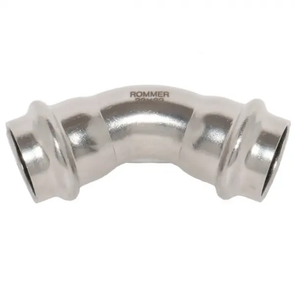 Фото RSS-0005-000054 ROMMER Угольник 45° ВПр-ВПр, 54, из нержавеющей стали прессовой