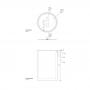 Фото Decor Walther Stone DMD L Баночка универсальная 16x10см, с крышкой, настольная, цвет: белый / сталь матовая