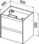 Фото Тумба с раковиной BelBagno Kraft 39 50 bianco opaco (KRAFT 39-500/390-2C-SO-BO+BB500/390ETL)