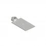 Фото QuadroDesign Полочка для излива или душевой штанги, подвесная, цвет: Brushed Stainless Steel
