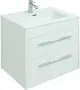 Фото Тумба с раковиной Aquanet Августа 60 белый глянец (00277507+812-60)