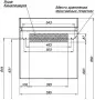 Фото Тумба с раковиной Aquanet Йорк 70 орех (00203946+00198207)