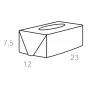Фото ADJ Салфетница Kleenex, 23x12xH7,5 см., цвет: капучино/шоколад