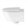 Фото Duravit D-Neo Унитаз 37х54см, подвесной, безободковый, цвет: белый матовый сатинированный