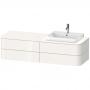 Фото Duravit Happy D.2 Plus Тумба подвесная  408x1600x550мм 4  ящика, цвет: белый глянцевый