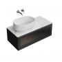 Фото Kerama Marazzi IC.100.1\BLK Тумба Iconico/Иконико подвесная 100 с рифленым стеклом, 1 ящик, черная