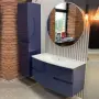 Фото Тумба под раковину Jacob Delafon Nona EB1889RU-G98 100 см, с интегрированными ручками, глянцевый темно-синий