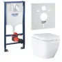 Фото Комплект инсталляции GROHE Rapid SL с подвесным унитазом Euro Ceramic и сиденьем (36501000)