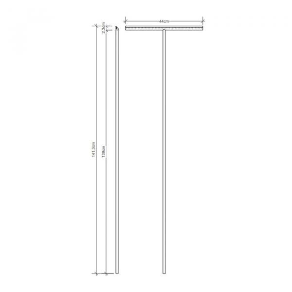 Фото Decor Walther Easy XL LONG Cкребок, цвет: хром