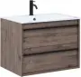 Фото Тумба с раковиной Aquanet Lino 70 дуб веллингтон (00253911+00270159)