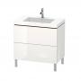 Фото Duravit LC База с раковиной Vero Air 698x800x480, 2 выдв.ящика, High Gloss, Цвет белый