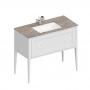 Фото Kerama Marazzi Тумба PLAZA Classic NEO напольная 1 ящик 100, белая матовая