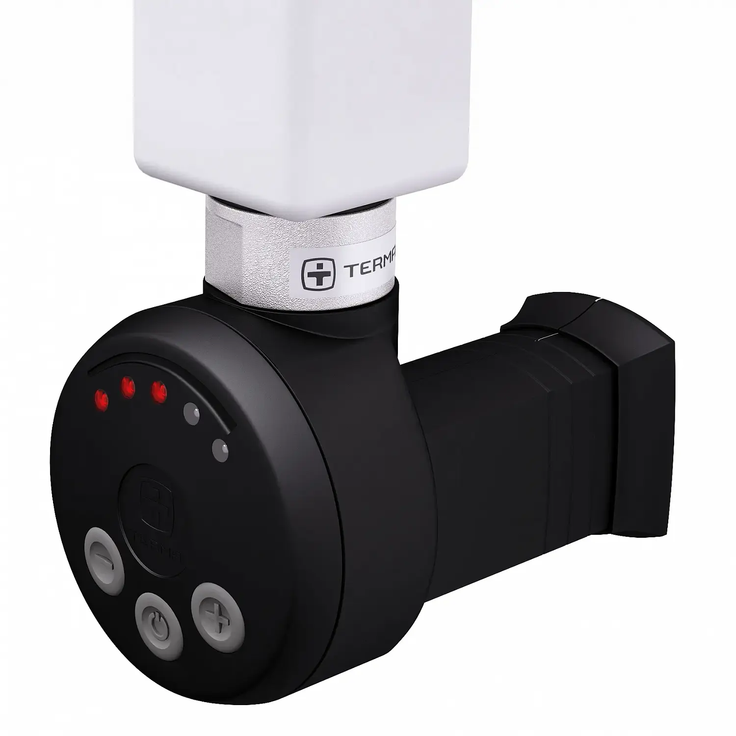 Фото Электрический ТЭН Мег 1.0 600W RAL9005, черный, маскирующий элемент