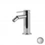 Фото GATTONI CIRCLE TWO Смеситель для биде на 1 отверстие, с донным клапаном, цвет Brushed nickel