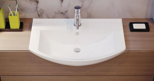 Фото Раковина Sanita Luxe Best 65, белая (BST65SLWB01)