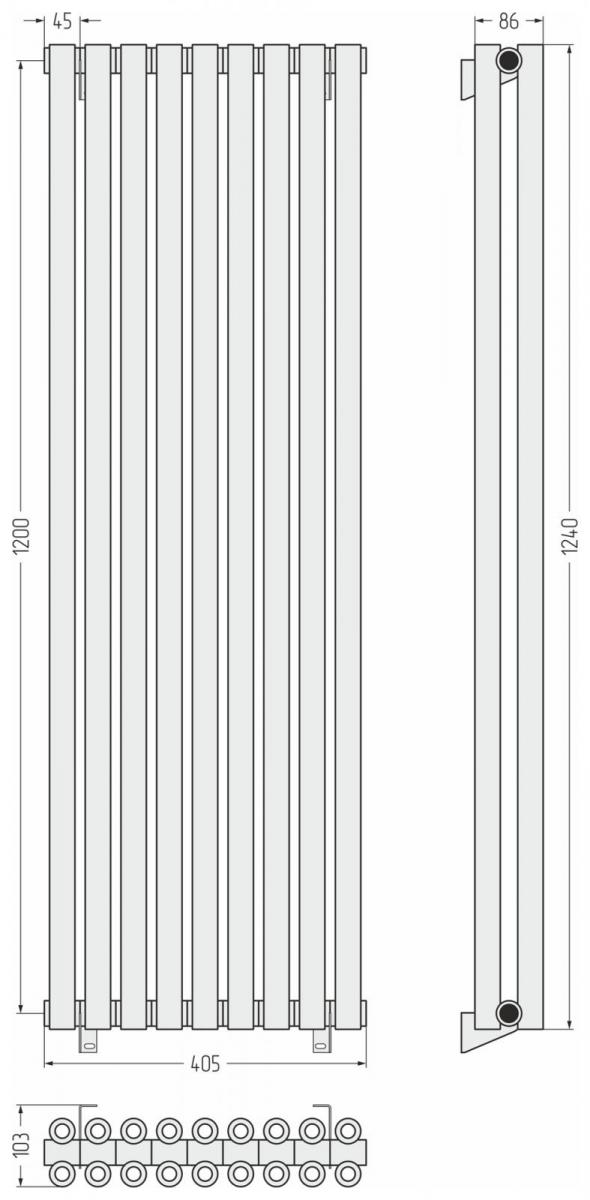 Фото ДР Сунержа Эстет-00 н/ж 1200х405 / 9 сек (Золото)
