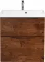 Фото Тумба с раковиной BelBagno Marino H60 rovere moro (MARINO-H60-600-2C-SO-RW-P+BB600/450-LV-MR-AST)