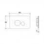 Фото Ritmonio Toilet accessories Панель смыва для Geberit: Sigma 8, Sigma 12; Tece: 2003-2020, 2021-Now; Viega: 3H, 3L, 3F, цвет: Brushed Black Chrome