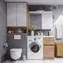 Фото Тумба под раковину Aquaton Лондри 40 без фасада, дуб Сантана (1A267001LH0C0)