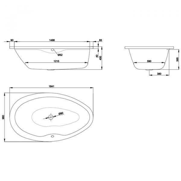 Фото BETTE Ножки для ванн Arco/Home Oval/One Hjghline/Pool/Spa/Space L регулируемые