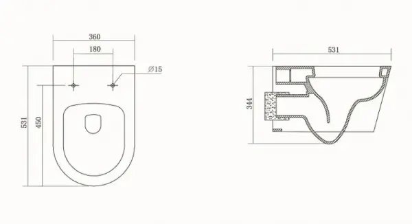 Фото Унитаз с инсталляцией Set AQUATEK БЕТТА Easy Fix +сиденье-микролифт+звукоизоляционная прокладка