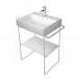 Фото Duravit DuraSquare Консоль металлическая напольная регулировка по высоте + 50 мм, для # 235312 пол.дер. справа/слева цвет Хром