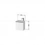 Фото Duravit D-Neo Тумбочка подвесная, 440x410x274, 1 дверка, цвет: белый высокоглянцевый